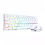 Kit Teclado + Mouse Redragon - K617RGB SP + M724 Blanco - S143W