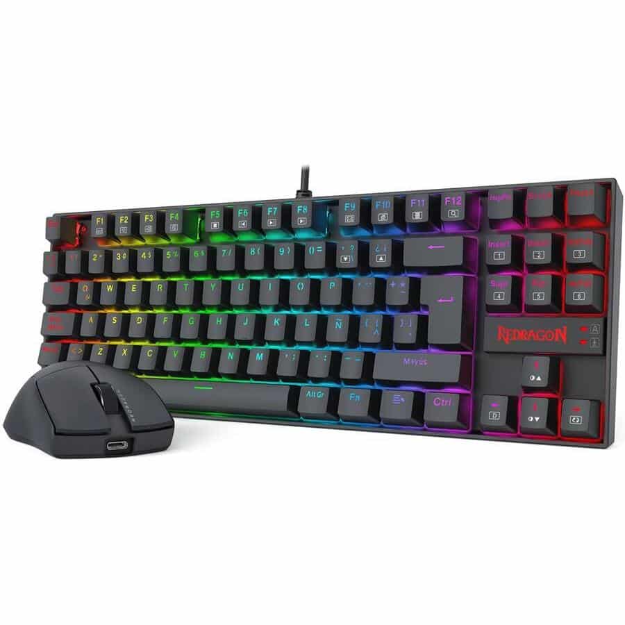 2_1752596126000 Kit Teclado + Mouse Redragon - K552RGB SP + M724 Negro - S145 - Imagen 1