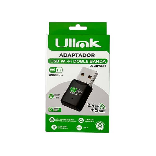 Adaptador USB Wifi 600 Mbps Ulink UL-ADW600 - Imagen 2