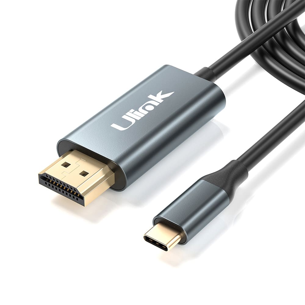 CABLE-USB-C-A-HDMI-060189 Cable USB-C a HDMI 4K 60Hz Metálico 1.8 mts UL-CHDMI180 - Imagen 1