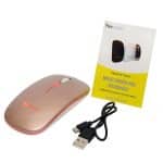 Tecmaster Mouse Dual Recargable Inalámbrico y Bluetooth Rosado TM-100516-PK - Imagen 2