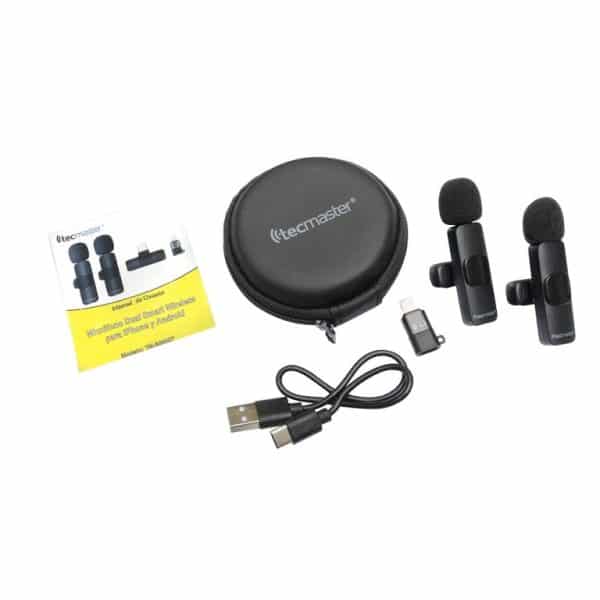 Tecmaster Micrófono Dual para Iphone y Android TM-300527 - Imagen 2