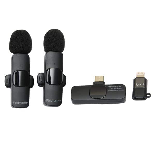 Tecmaster Micrófono Dual para Iphone y Android TM-300527 - Imagen 2