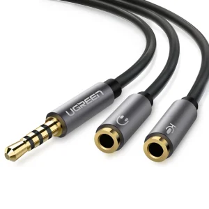 Cable de Audio 3.5mm Spliter 1H/2M 20cm Ugreen AV140