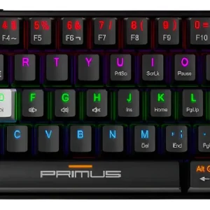 Teclado Mecánico 60% Primus Ballista 61T Negro