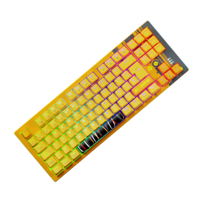 PKS-S082DR_360_1 Teclado Mecánico Inalámbrico Primus Ballista B2T C-3PO RGB 88 Teclas Switch Red - Imagen 1