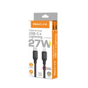 Cable de Carga USB-C a Lightning Trenzado 1mt BL-CHCBML27