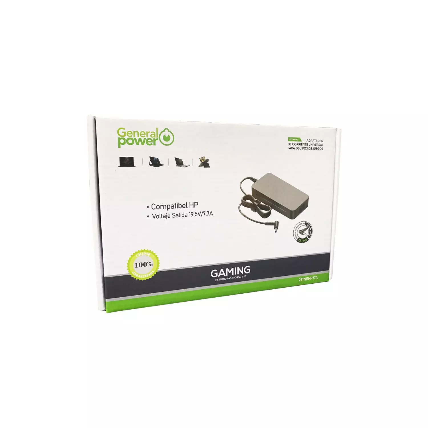 3215-CargadorHP Cargador Alternativo HP 19.5V 7.7A 4.5*3.0MM 29TNBHP77A - Imagen 1