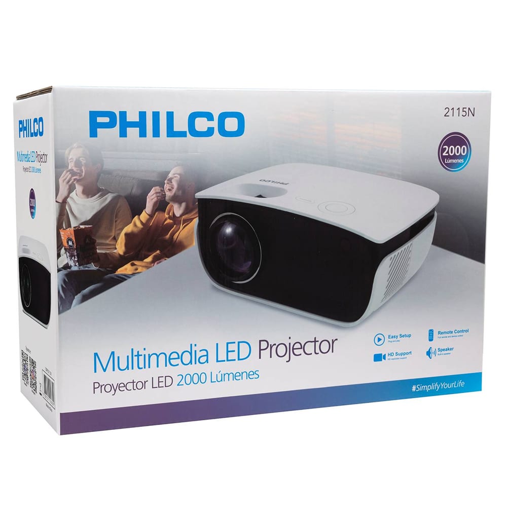 3218-ProyectorCaja Proyector Philco 2000 Lúmenes 2115N - Imagen 1
