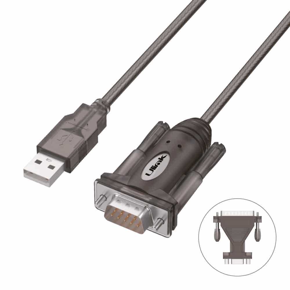 0060032 Adaptador USB a Serial DB9+DB25 Ulink UL-Y105A - Imagen 1