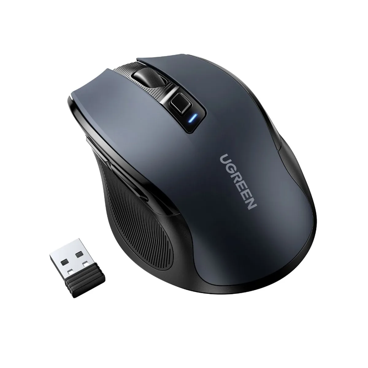 163572-1200-1200 Mouse Inalámbrico USB Ergonómico Negro Ugreen MU006 - Imagen 1