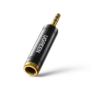 Adaptador Gold Estereo Jack 6.35mm H/M Plug 3.5mm Ugreen AV168