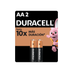 Pilas Duracell AA Alcalinas Pack 2 Unidades