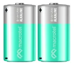 Pack 2 Pilas Alcalinas D Macrotel MW-ALK2D