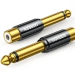 Adaptador Gold Mono RCA H/M Plug 6.3mm Ugreen AV169