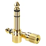 Adaptador Gold Estereo Plug 3.5mm H/M Plug 6.35mm Ugreen 20503