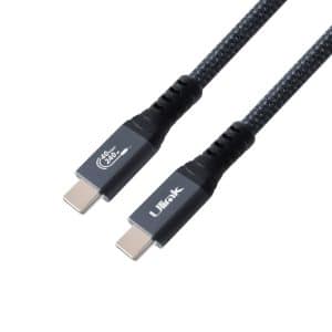 Cable USB 4.0 Tipo C 240W 40Gbps 8K Trenzado 1.8 mts Ulink UL-CBC40