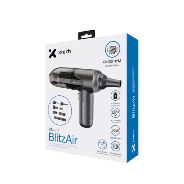 Aspiradora y Sopladora de Aire Inalámbrica 2 en 1 Xtech XTA-811 - Imagen 3