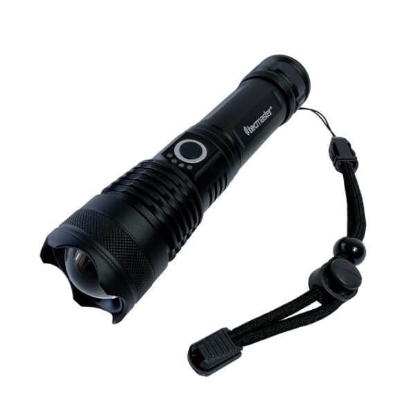 Linterna Recargable Metálica 1200 Lúmenes Tecmaster TM-800105 - Imagen 2