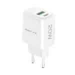 Cargador USB-A + USB-C 20W Blanco Bestlink BL-CHPQC2200W