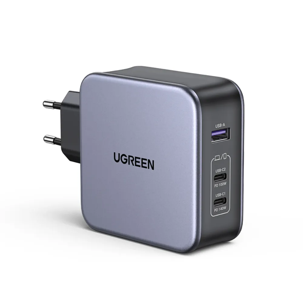 112275_1 Cargador Ugreen CD289 Nexode PD GaN 140w 2x USB-C 1x USB - Imagen 1