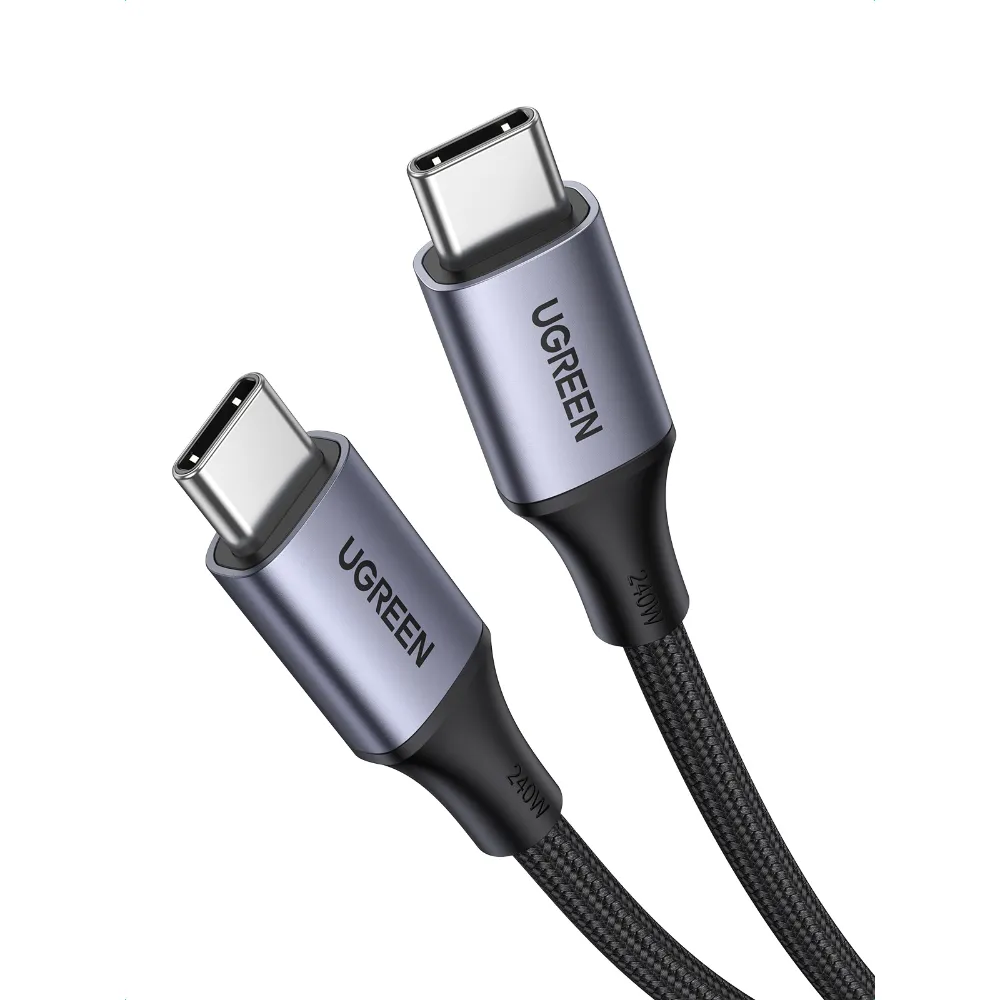 113683_1 Cable USB-C a USB-C 240W PD Reforzado 1mt Ugreen US535 - Imagen 1