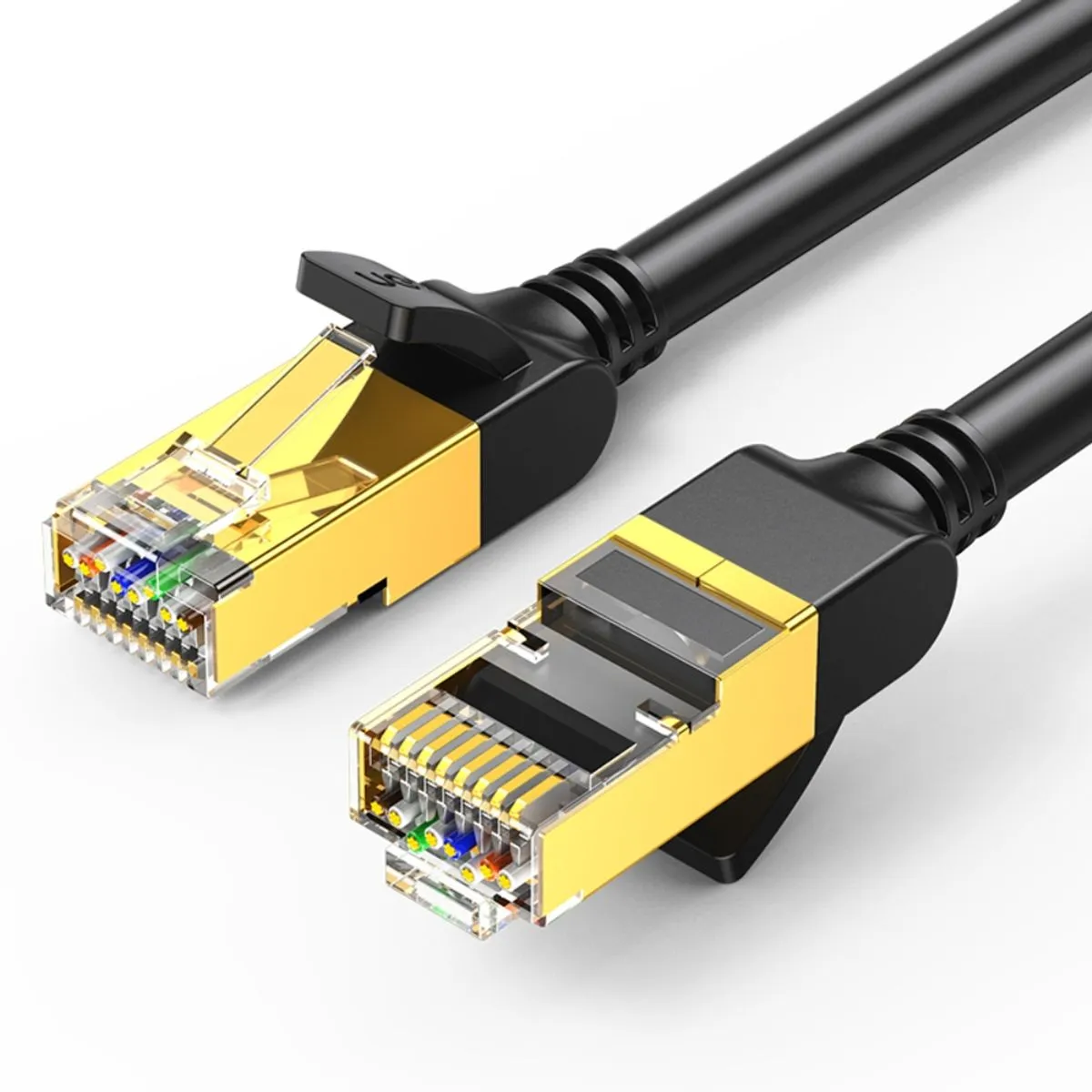 160400-1200-1200 Cable de Red 3mts Cat7 U/FTP (10GBPS) Negro Ugreen NW107 - Imagen 1
