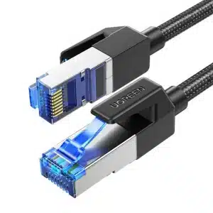 Cable de Red Cat8 3M F/FTP 40Gbps Trenzado Negro Ugreen NW153