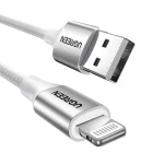 Cable USB a Lightning Certificado MFI 2.4A 2mts Silver Ugreen - Imagen 2