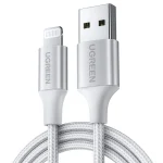 Cable USB a Lightning Certificado MFI 2.4A 2mts Silver Ugreen