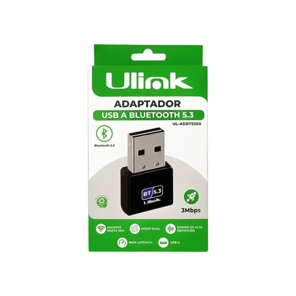 Adaptador USB Bluetooth 5.3 Ulink UL-ADBT5300 - Imagen 2