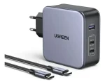 Cargador Ugreen CD289 Nexode PD GaN 140w 2x USB-C 1x USB - Imagen 2