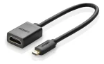 Cable Adaptador Micro HDMI 20cm Negro Ugreen 20134 - Imagen 2