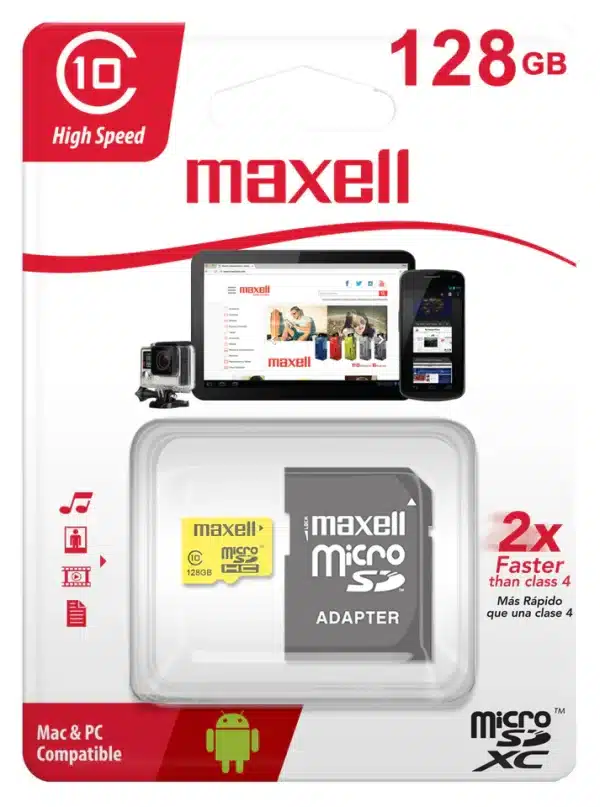Tarjeta MicroSD Maxell 128GB V10 MCSD-128U1 - Imagen 2