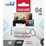 Pendrive Maxell Metal 64GB USB3.2