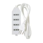 Alargador Macrotel 3 metros 4 Posiciones Blanco ME-204W - Imagen 2
