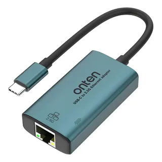 D_Q_NP_2X_694283-MLA109376162111_032026-T Adaptador USB C a RJ45 2.5GB Onten OTN-UC602 - Imagen 1
