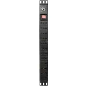 PDU Trimerx 12 Enchufes 10A Horizontal/Vertical con Interruptor 3m