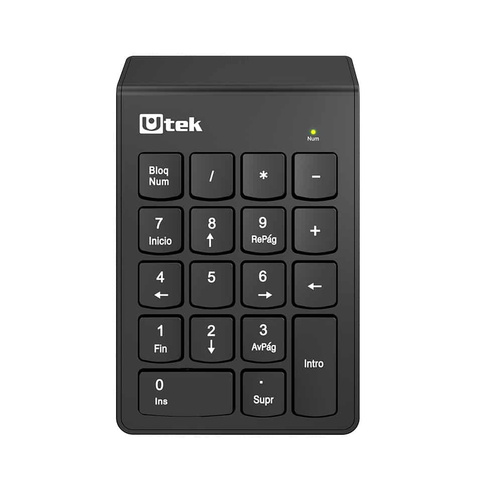 UT-KBN1200W Teclado Numérico Inalámbrico USB Utek UT-KBN1200W - Imagen 1