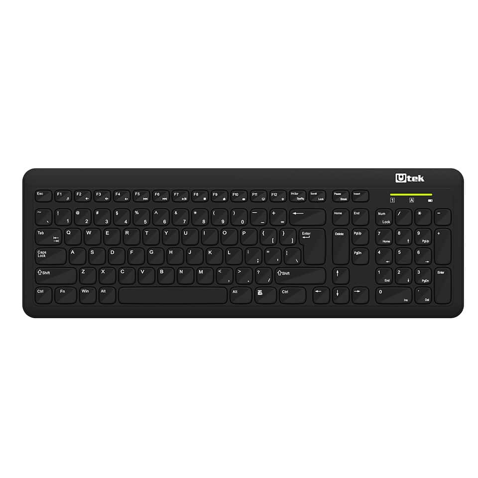 UT-KBW1200 Teclado Inalámbrico Teclas Slim Utek UT-KBW1200 - Imagen 1