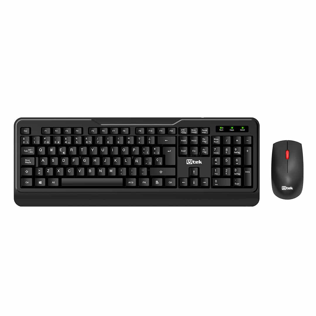 UT-KTD510W Kit Teclado + Mouse Inalámbrico Utek UT-KTD510W - Imagen 1