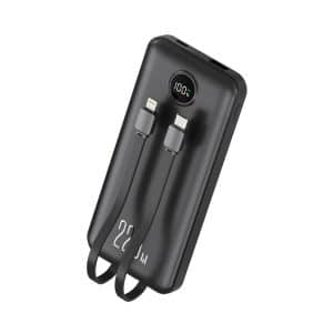 Powerbank Bestlink 10000 mAh 22.5W con Cables Integrados USB-C y Lightning BL-PB10BQC