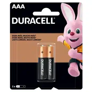 Pilas Duracell AAA Alcalinas Pack 2 Unidades