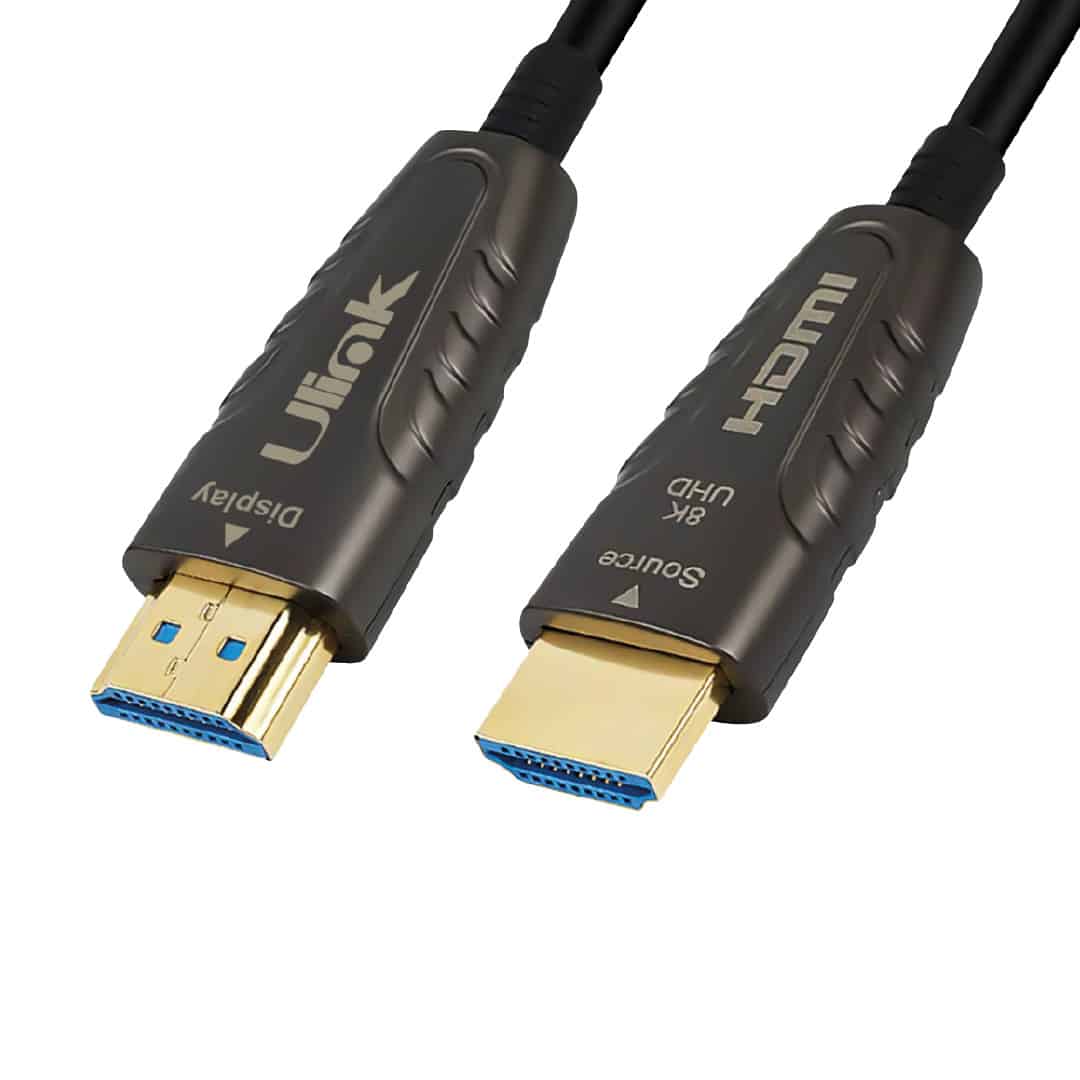 Cable-optico-HDMI-8k-macho-macho Cable HDMI Óptico Activo 8K 30 mts UL-HDMIOP30 - Imagen 1