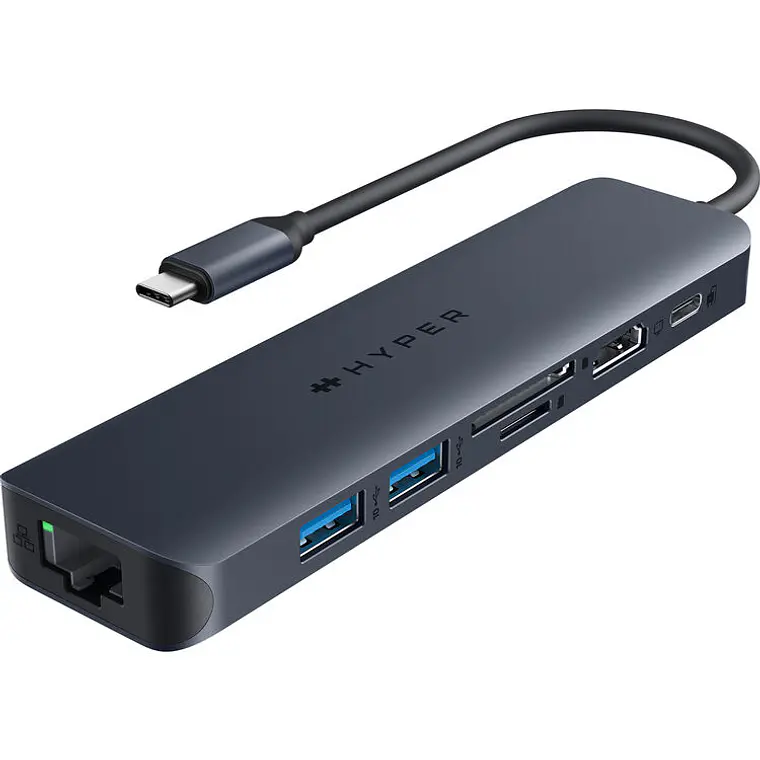 760 (6) Adaptador Multipuerto USB-C 7 Puertos Hyper HD4003A - Imagen 1