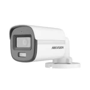 Cámara Análoga Hikvision Bala 3K Colorvu 2.8mm IP67 Luz Blanca Micrófono DS-2CE10KF0T-LFS